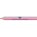 Logo Branded Pink Round Golf Pencils