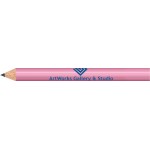 Personalized Pink Round Golf Pencils