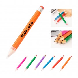 Custom Hexagonal Wood Golf Pencil With Eraser 13.4" Length X 1.1" Width