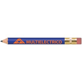 Lapis Blue Round Golf Pencils with Erasers with Logo