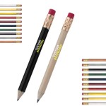 Customized Wooden Golf Pencil With Eraser