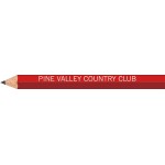 Red Hexagon Golf Pencils with Logo