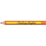 Personalized Orange Heat Activated Color Changing Golf Pencils (Bright Orange to Neon Yellow)