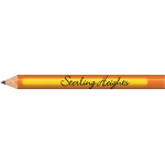 Logo Branded Orange Heat Activated Color Changing Golf Pencils (Bright Orange to Neon Yellow)