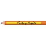 Customized Orange Heat Activated Color Changing Golf Pencils (Bright Orange to Neon Yellow)