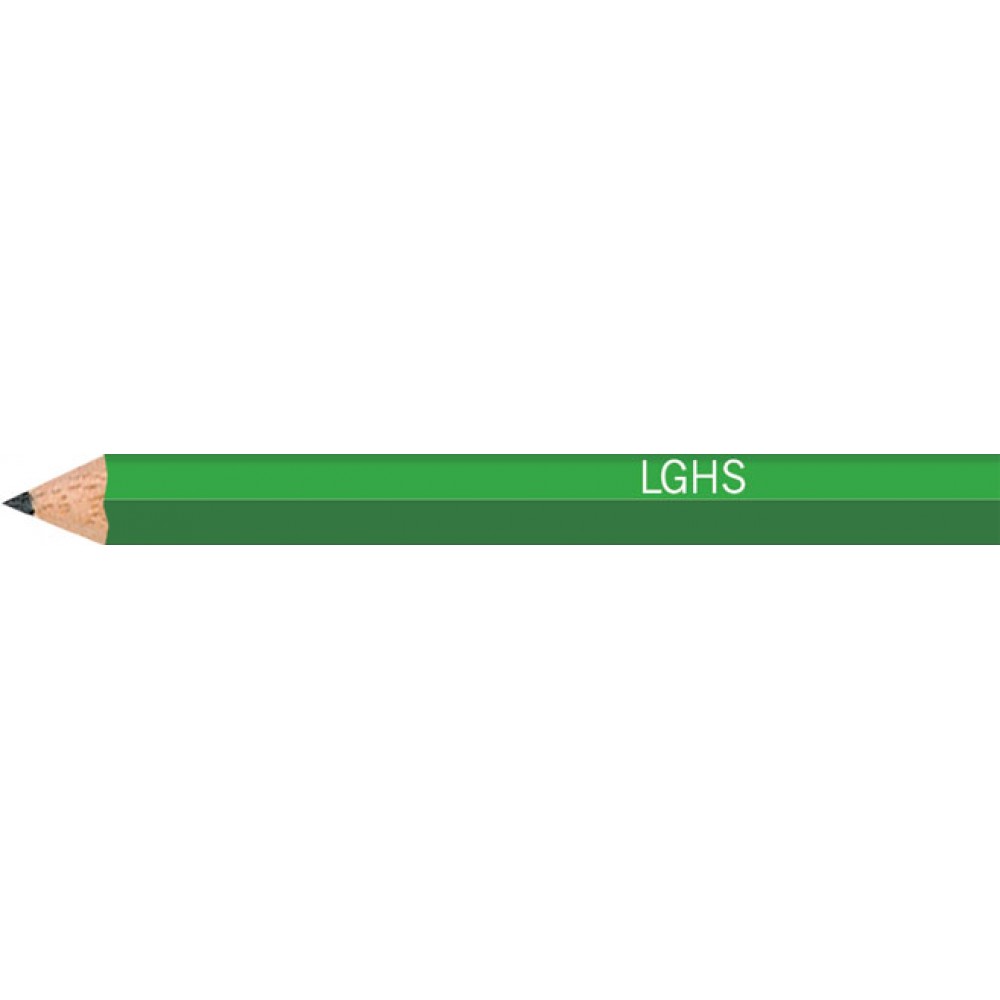 Custom Light Green Hexagon Golf Pencils