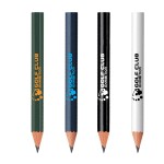 Golf Pencil Round Shape with Logo