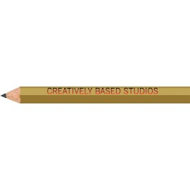 Customized Gold Hexagon Golf Pencils