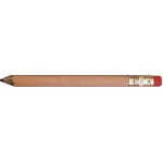 Hex golf pencil, eraser, assorted colors, 3 lines of custom text (always sharpened) with Logo