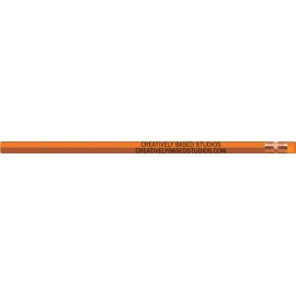 Logo Branded Orange Hexagon Pencils