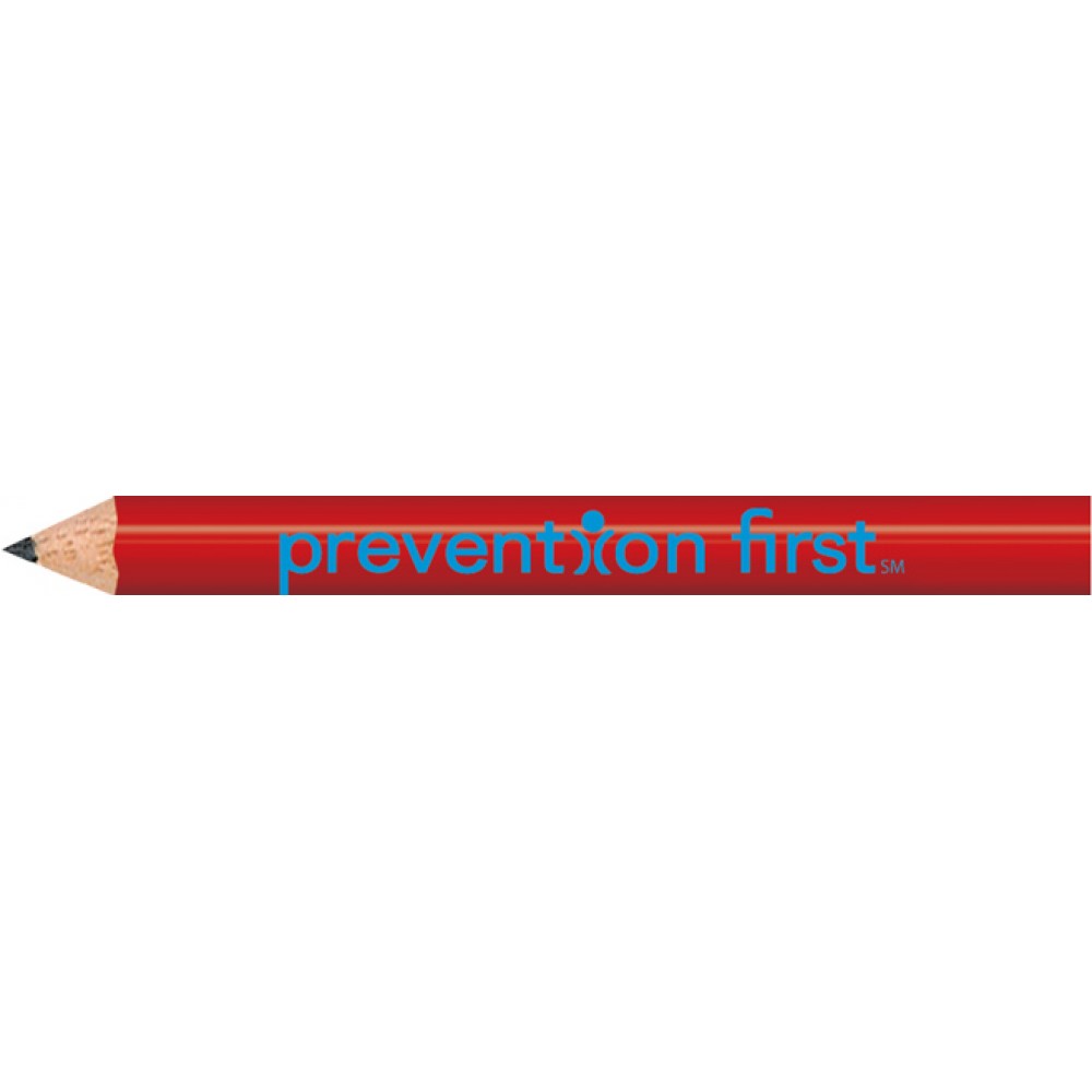 Vivid Red Round Golf Pencils with Logo Vivid Red Round Golf Pencils with Logo