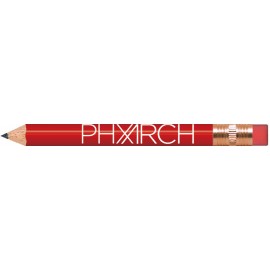 Customized Vivid Red Round Golf Pencils with Erasers  Customized Vivid Red Round Golf Pencils with Erasers