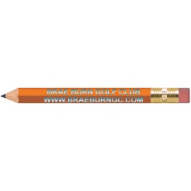 Personalized Neon Orange Hexagon Golf Pencils with Erasers  Personalized Neon Orange Hexagon Golf Pencils with Erasers