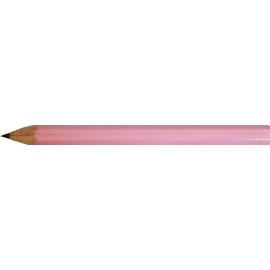 Hex golf pencil, without eraser, assorted colors, 2 lines of custom text (always sharpened) with Logo
