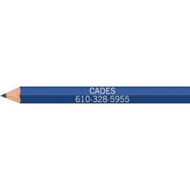 Customized Lapis Blue Hexagon Golf Pencils