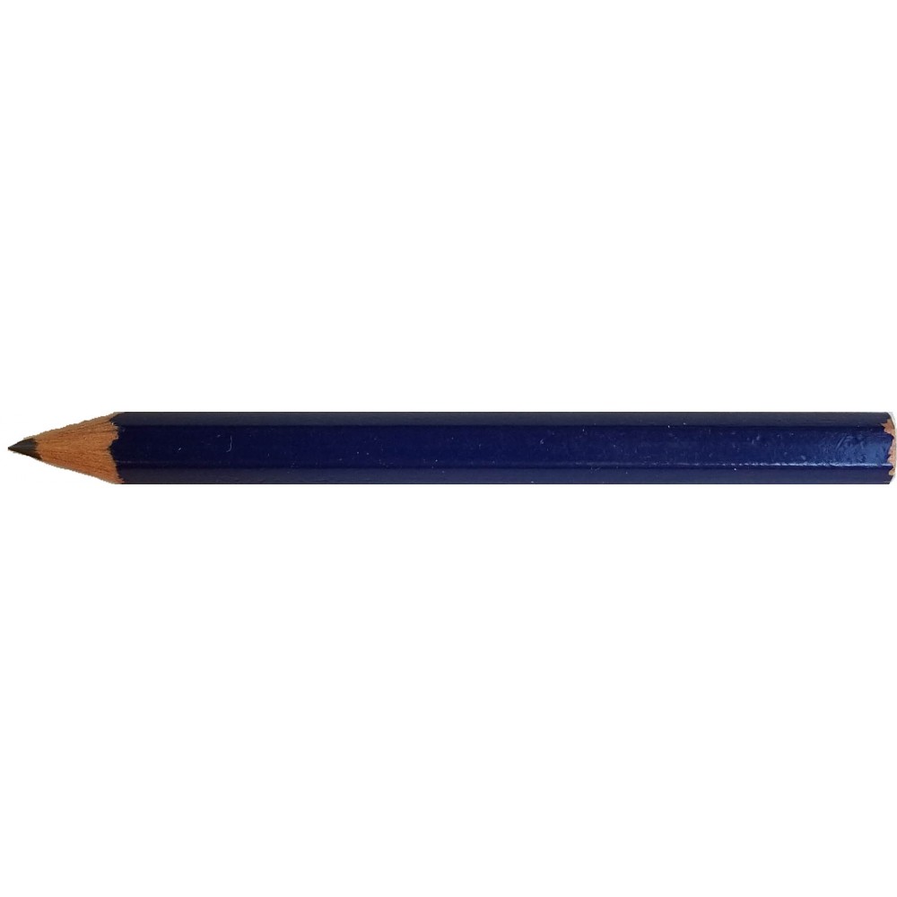 Hex golf pencil, without eraser, 1 line of custom text (always sharpened) with Logo