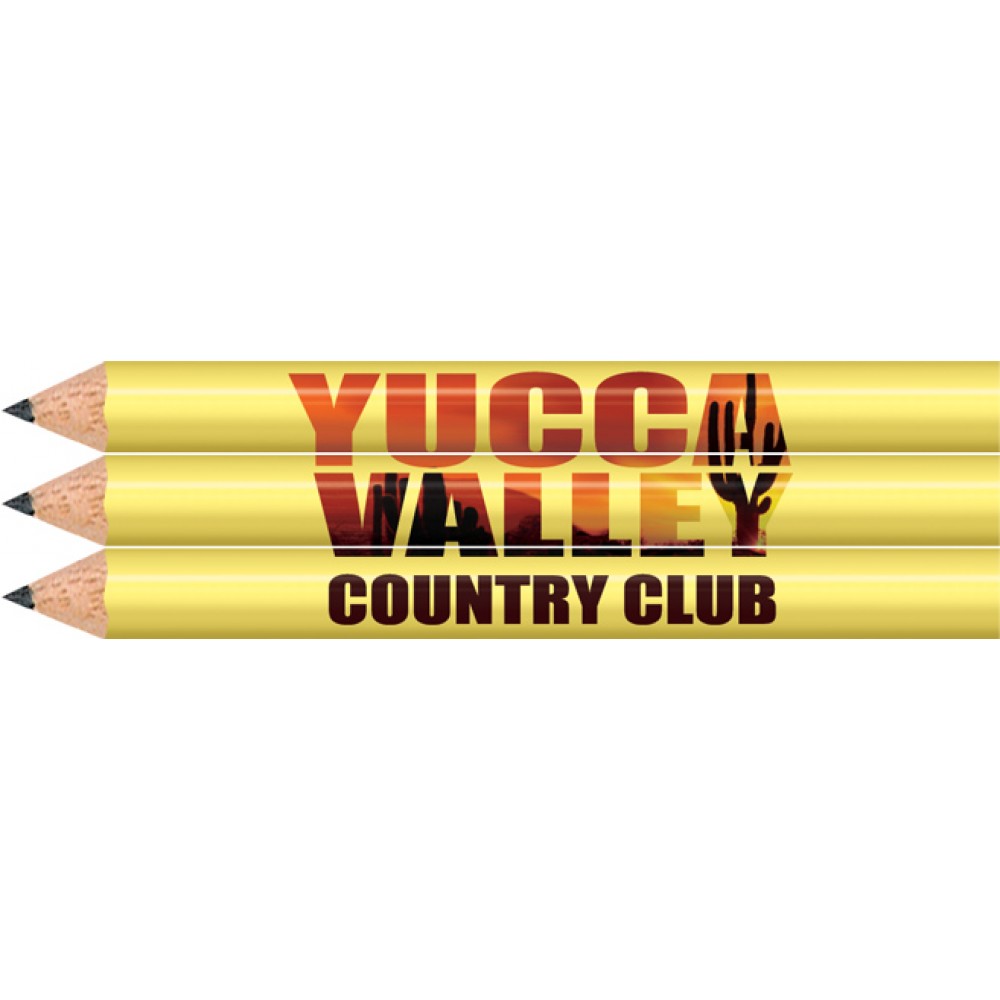 Design Your Own Full Color Golf Pencil with Logo