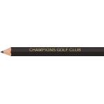 Black Hexagon Golf Pencils with Logo