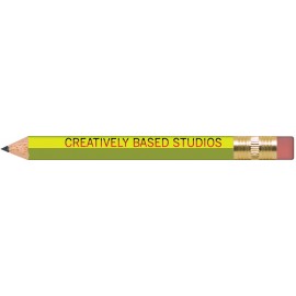 Custom Neon Yellow Hexagon Golf Pencils with Erasers  Custom Neon Yellow Hexagon Golf Pencils with Erasers