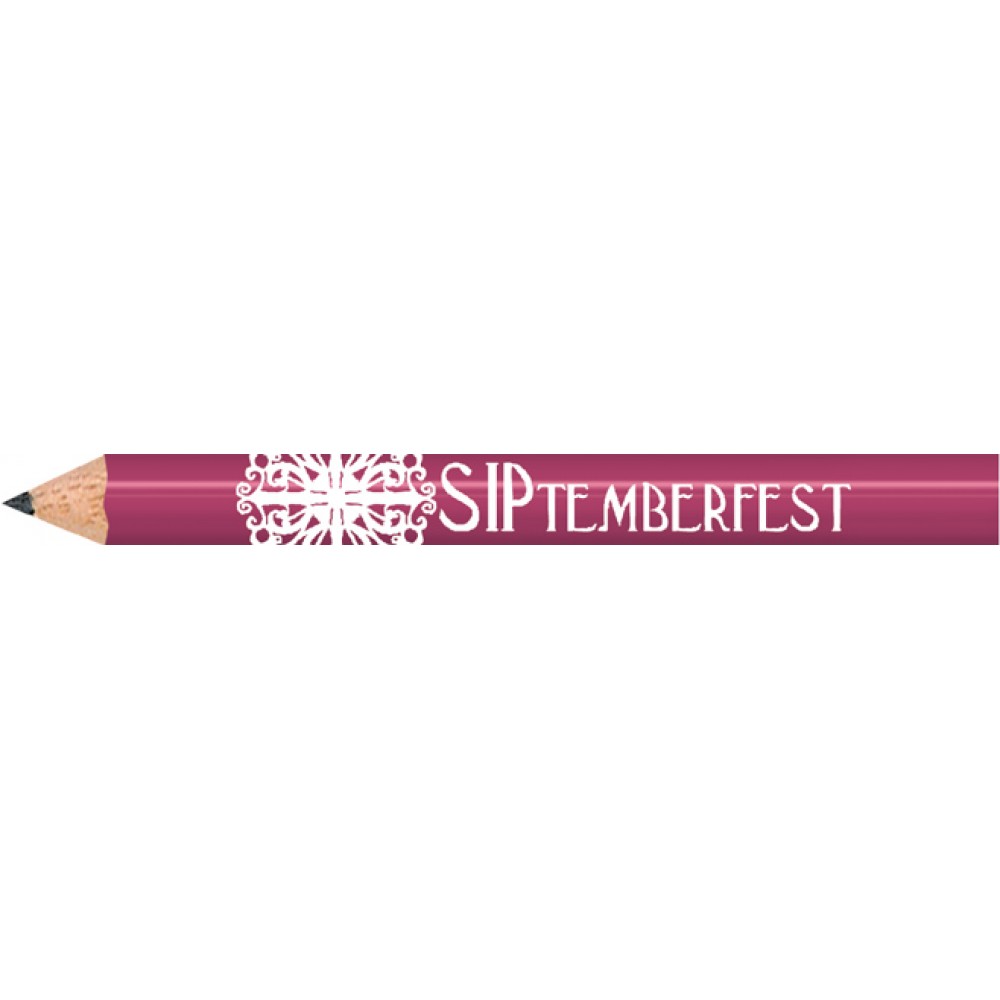 Light Purple Round Golf Pencils with Logo
