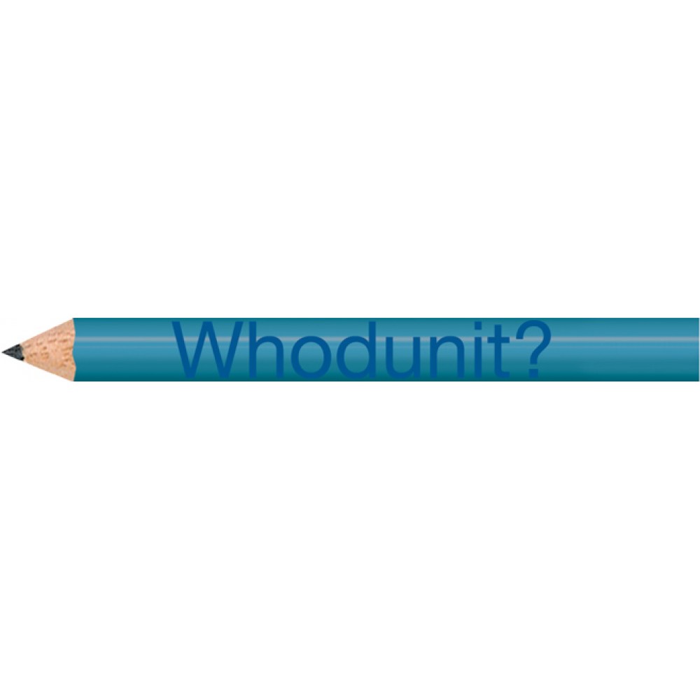 Personalized Sky Blue Round Golf Pencils