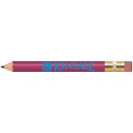 Light Purple Round Golf Pencils with Erasers with Logo