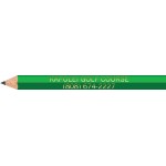 Logo Branded Neon Green Hexagon Golf Pencils