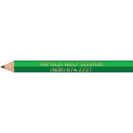 Logo Branded Neon Green Hexagon Golf Pencils
