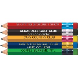 Design Your Own Hexagon Golf Pencils with Erasers with Logo  Design Your Own Hexagon Golf Pencils with Erasers with Logo