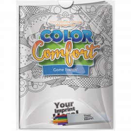 Personalized Combo Pack - CC111 Color Comfort & 6-Pack of Colored Pencils (Imprinted) in a Poly Bag  Personalized Combo Pack - CC111 Color Comfort & 6-Pack of Colored Pencils (Imprinted) in a Poly Bag