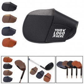 PU Leather Golf Club Head Cover with Logo
