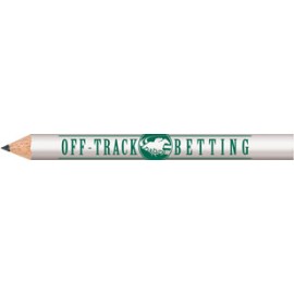 White Round Golf Pencils with Logo  White Round Golf Pencils with Logo