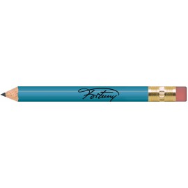 Sky Blue Round Golf Pencils with Erasers with Logo