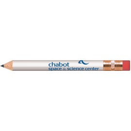 Personalized White Round Golf Pencils with Erasers  Personalized White Round Golf Pencils with Erasers