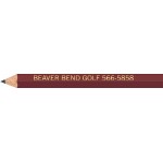 Maroon Hexagon Golf Pencils with Logo