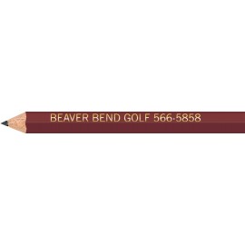 Custom Maroon Hexagon Golf Pencils  Custom Maroon Hexagon Golf Pencils