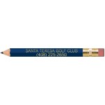 Royal Blue Hexagon Golf Pencils with Erasers with Logo