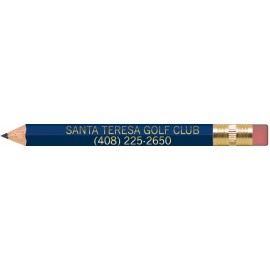 Customized Royal Blue Hexagon Golf Pencils with Erasers