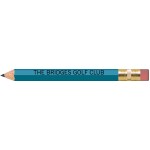 Custom Sky Blue Hexagon Golf Pencils with Erasers