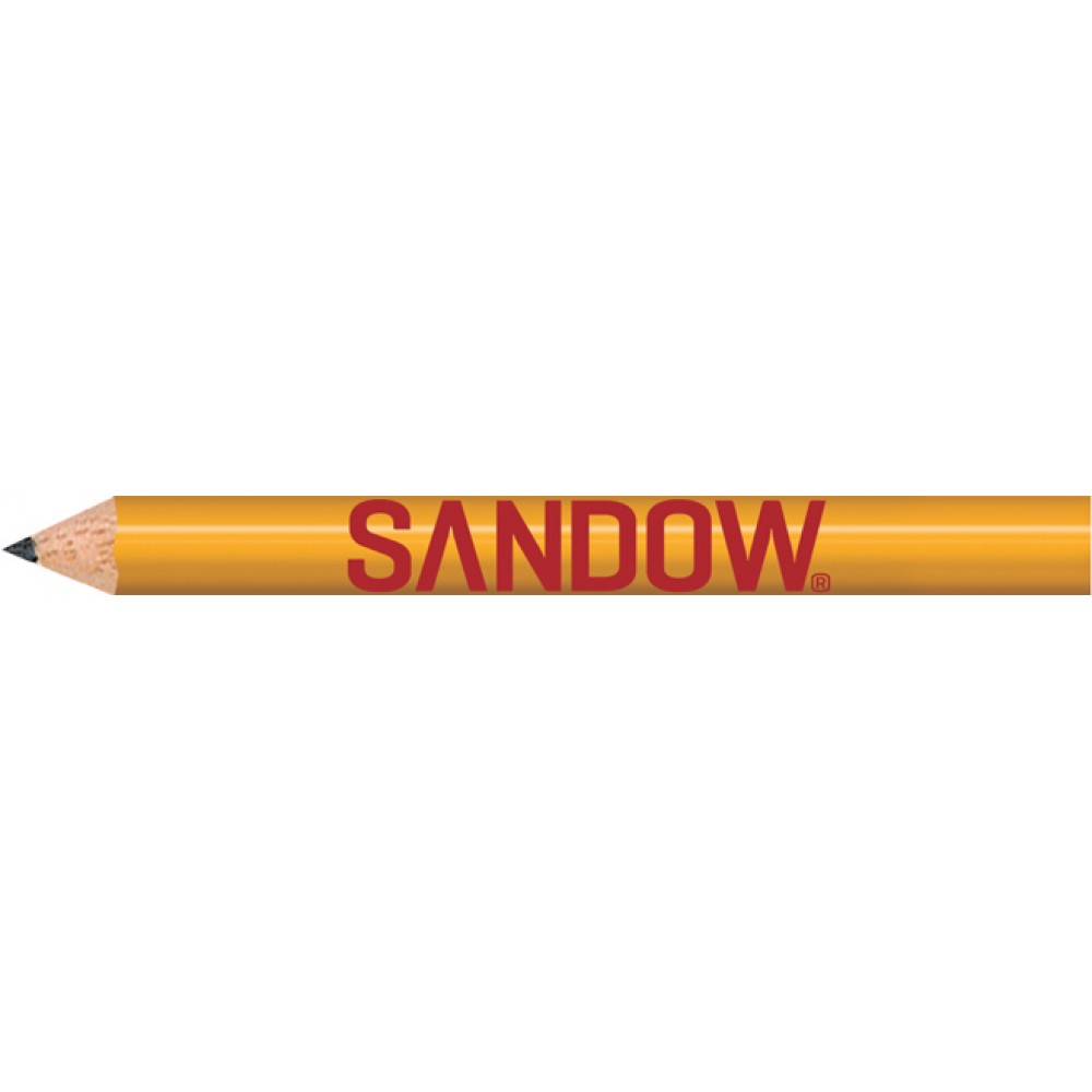 Yellow Round Golf Pencils with Logo