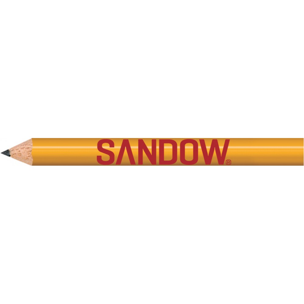 Logo Branded Yellow Round Golf Pencils Logo Branded Yellow Round Golf Pencils