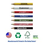 Personalized USA Made, Round Wooden Golf Pencil