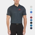 Custom Original Penguin Moisture Wicking Allover Pete Print Men's Polo Shirt with Custom Logo