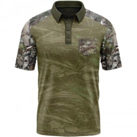 Personalized Mossy Oak Men's 4.4 Oz. Polyester Interlock Polo With Pocket  Personalized Mossy Oak Men