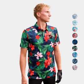 YATTA Golf - Blossom men's Moisture Wicking non iron Golf Polo Shirts with Logo  YATTA Golf - Blossom men