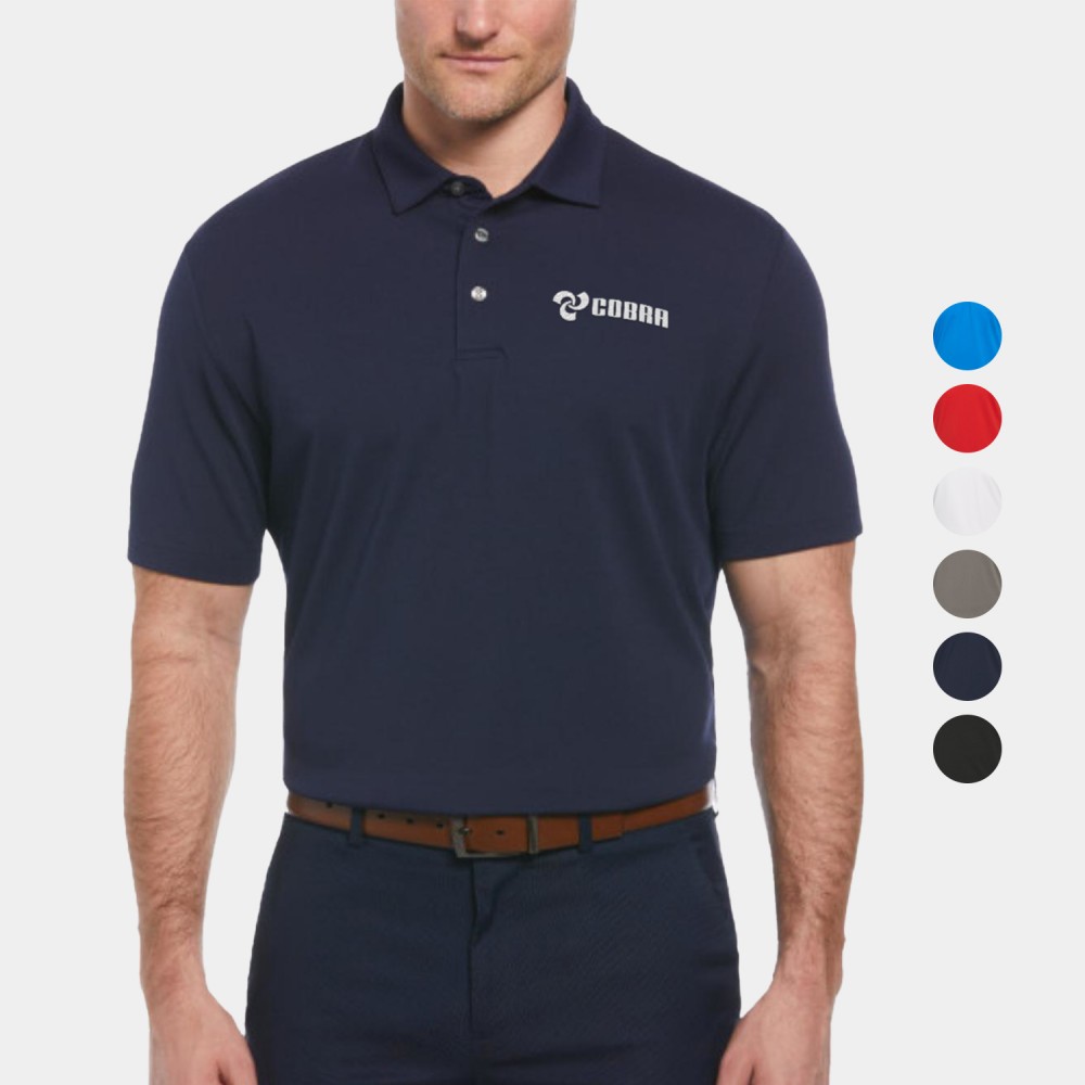 Customized PERRY ELLIS Moisture Wicking UPF 50+ Men's Classic Polo Shirt with Custom Logo Customized PERRY ELLIS Moisture Wicking UPF 50+ Men's Classic Polo Shirt with Custom Logo