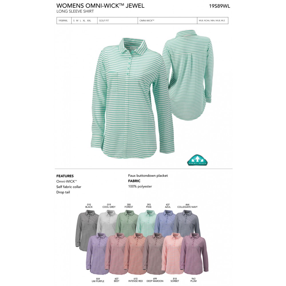 Columbia Women's Omni-Wick Jewel Long Sleeve-Blank Custom Imprinted Columbia Women's Omni-Wick Jewel Long Sleeve-Blank Custom Imprinted
