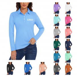 Woman's Long Sleeve Golf Top with Logo