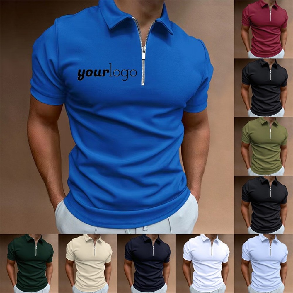 Men's Summer Polo Shirt with Logo