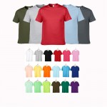 Custom Imprinted Round Neck Solid Color Cotton Shirt